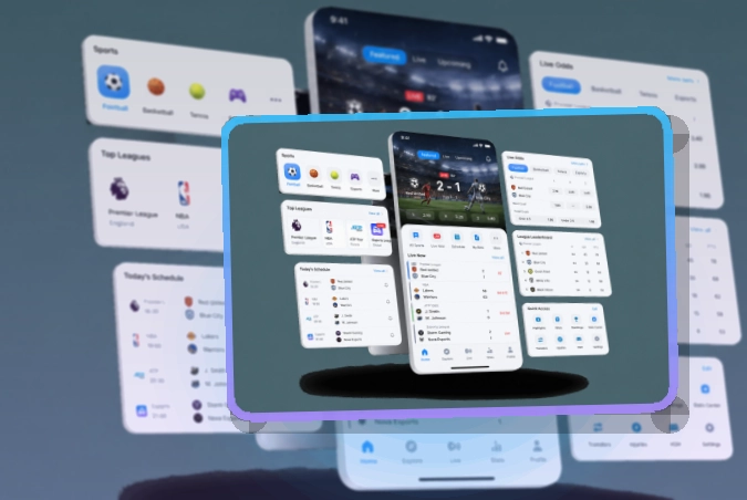 多端衔接 · 赛事信息App · 比赛状态一眼看懂界面展示